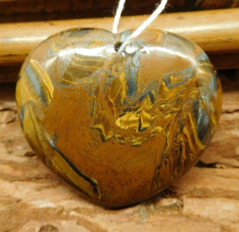 Huge Iron Tiger Eye Pendant Bead!!